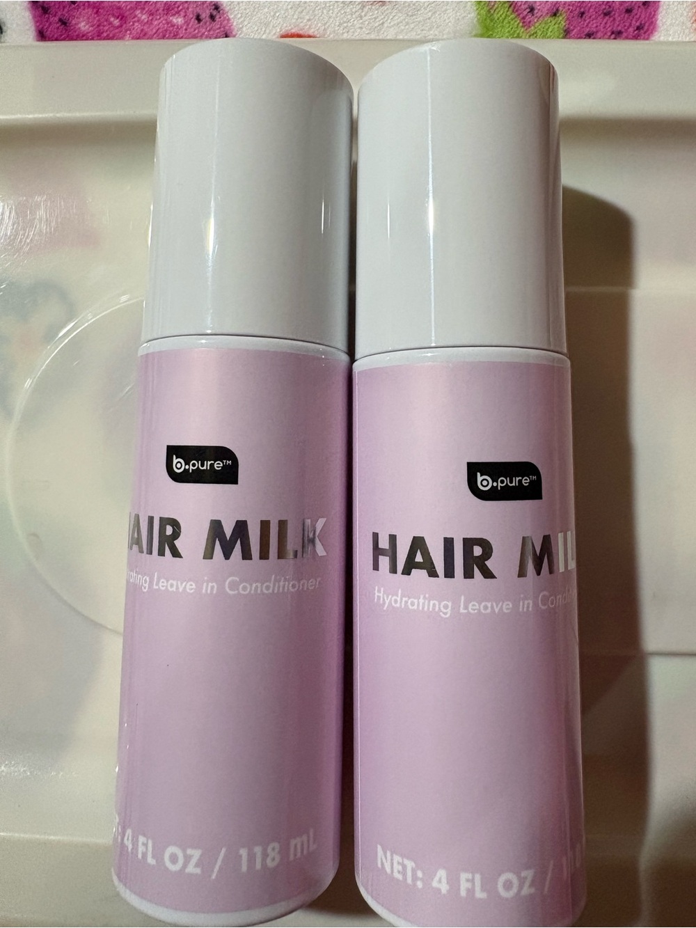 b.pure Hair Milk Hydrating Leave-In Conditioner — Light Pink